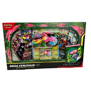 Pokemon Mega Venusaur EX Premium Collection Box Trading Card Game Booster Packs